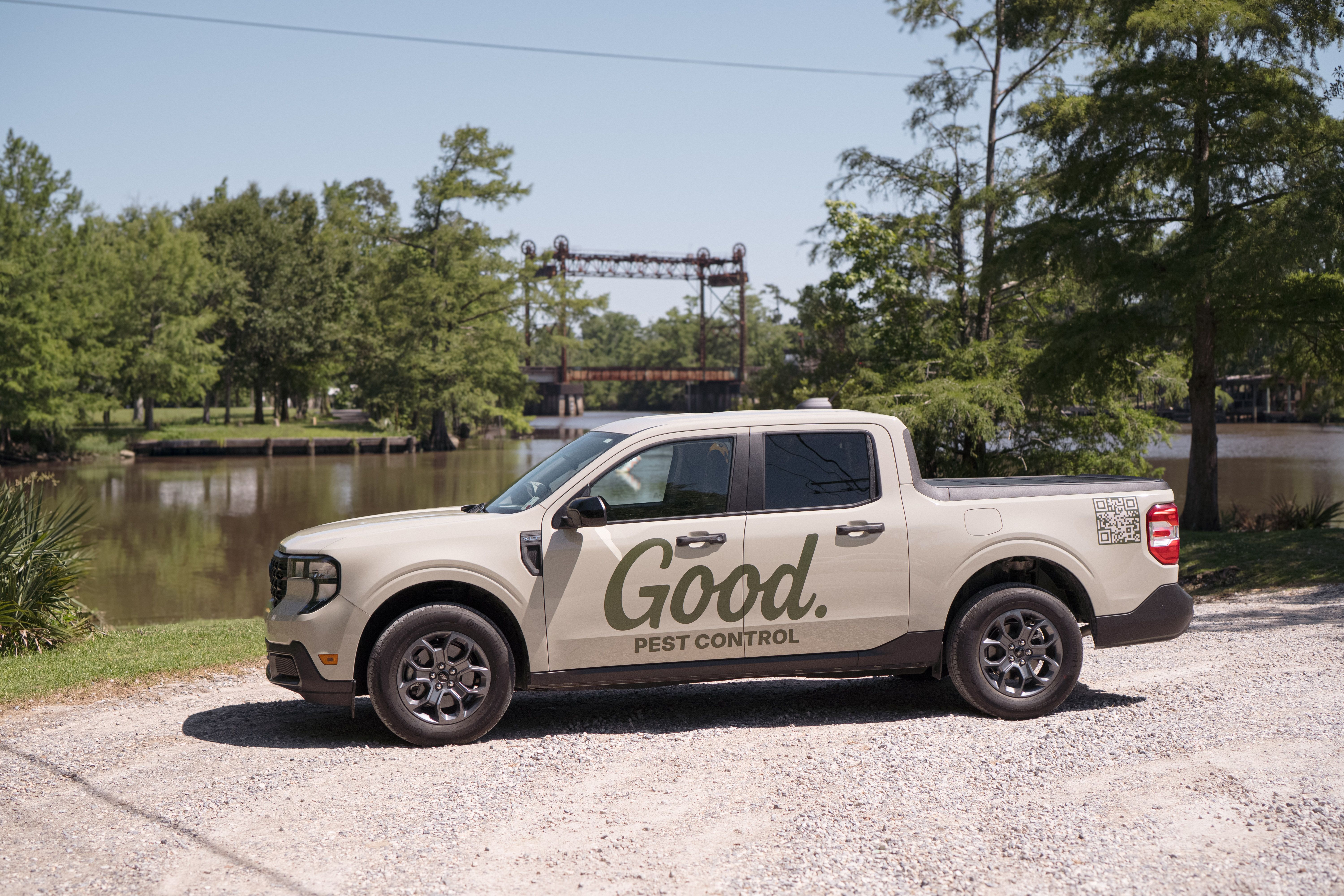 A Good. Pest Control service truck in Sulphur, LA